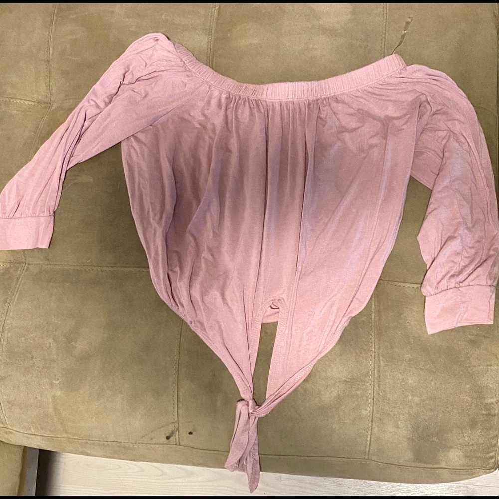 Fashion nova pink off the shoulder crop top
